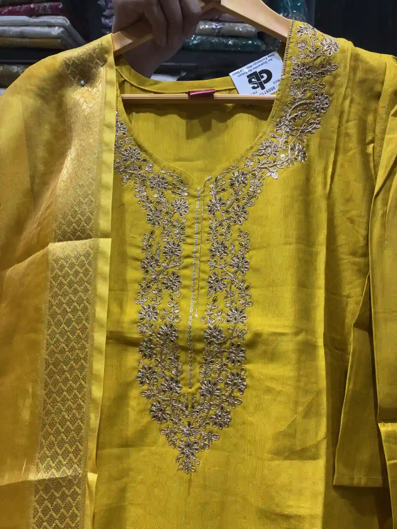 Gulnaar Yellow Festive Wear Suit