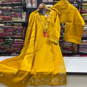 Elegant Ethnic Suit Set with Heavy Floral Work