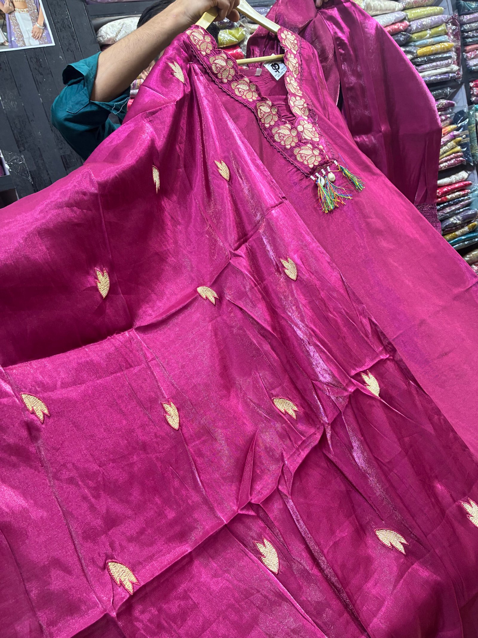 Elegant Ethnic Suit Set with Heavy Floral Work