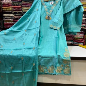 Elegant Ethnic Suit Set with Heavy Floral Work