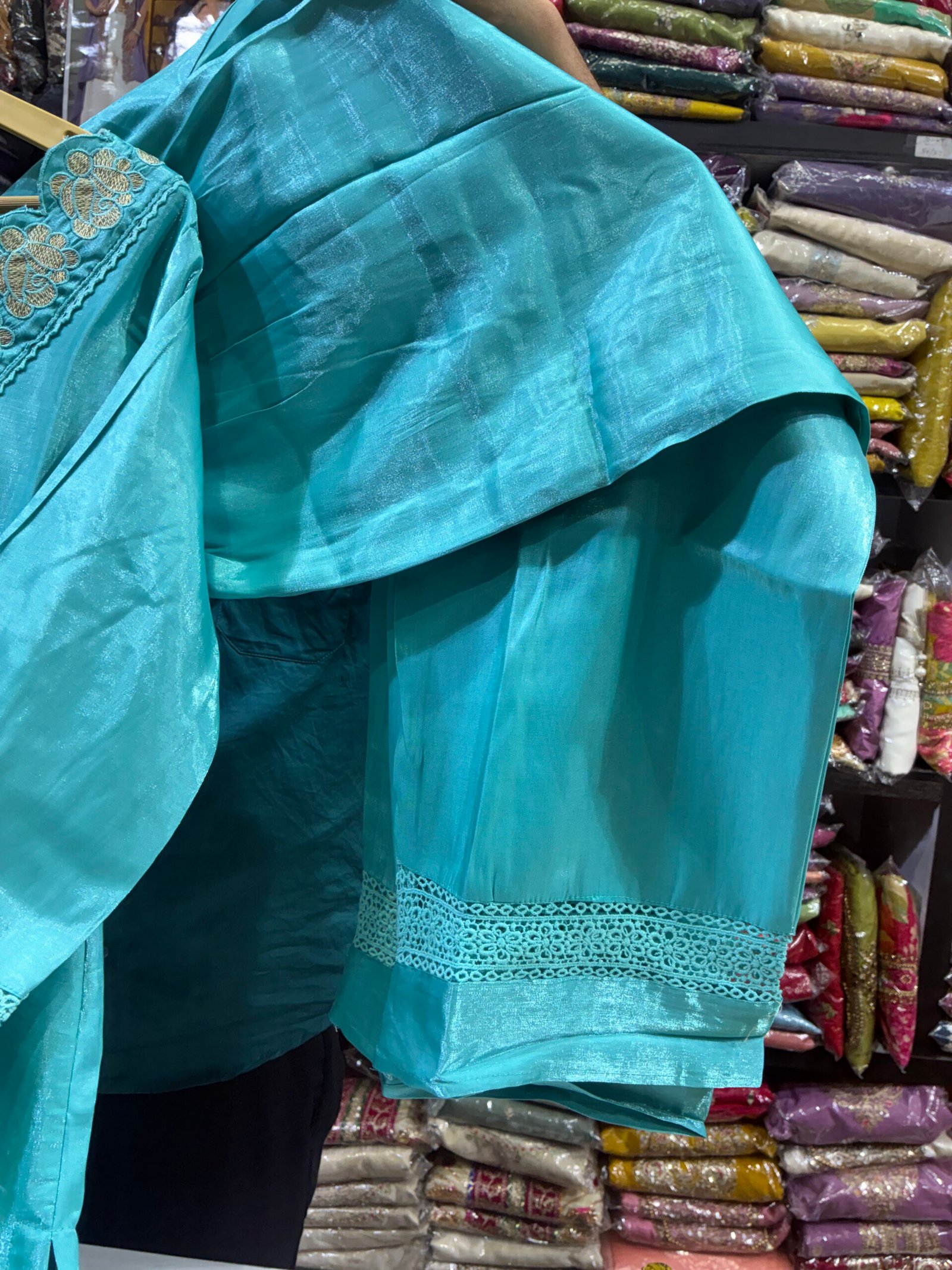 Elegant Ethnic Suit Set with Heavy Floral Work