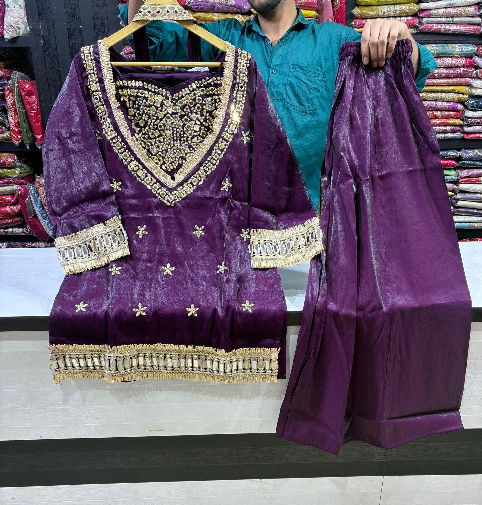 Trendy Short Kurti Plazo Set ✨