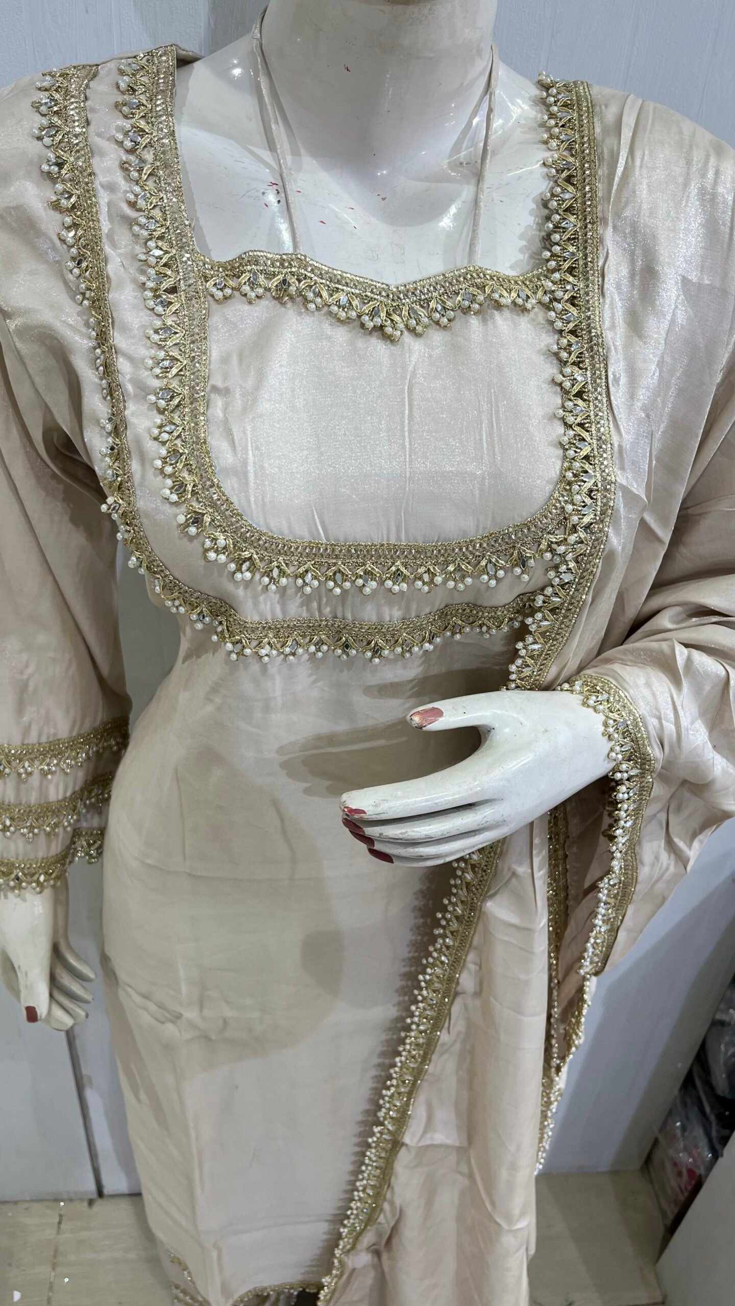 Premium White Straight Suit