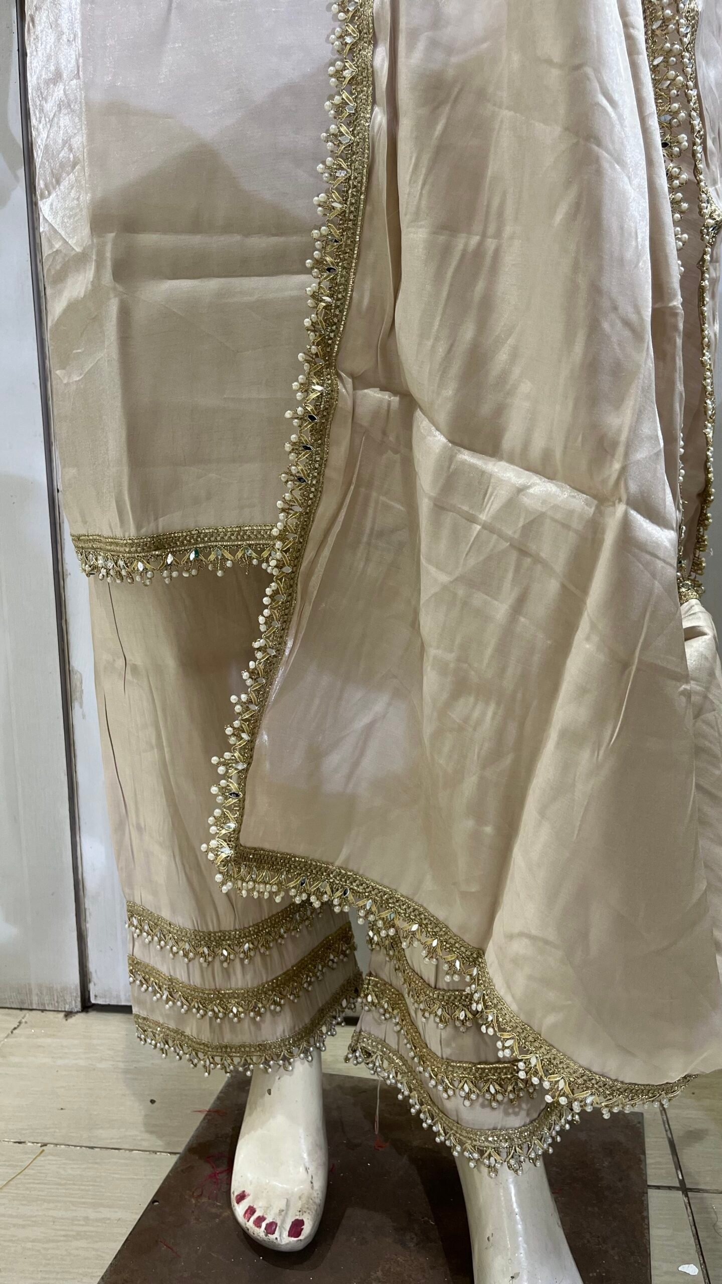 Premium White Straight Suit