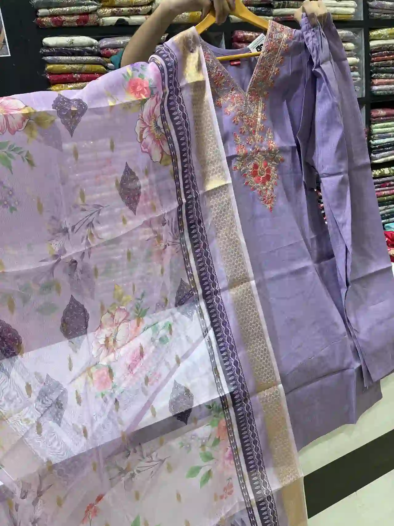 Lavender Straight Suit Set