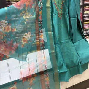 Premium Rama Green Straight Suit Set