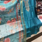 Premium Teal Floral Work Suit Set