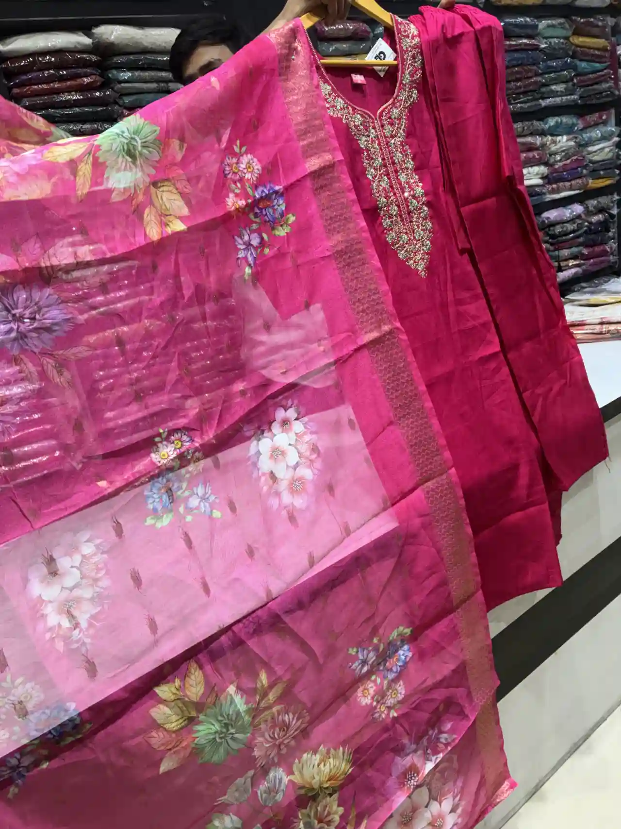 Rani Color Festive Kurta Set