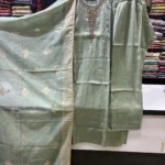 3-Piece Pista Green Festive Suit Set