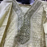 Anarkali with Gota Patti Yoke Kurta Set with Mirror Work
