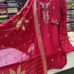 Berry Bloom Silk Kurta Set-1