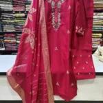 Berry Bloom Silk Kurta Set-1