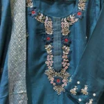 Deep Sea Floral Kurta Set