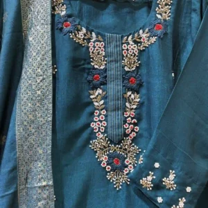 Deep Sea Floral Kurta Set