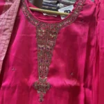 Ethnic Rani Pink Hand-Worked Suit (2)