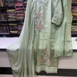 Light Green Embroidered Festive Kurta-2