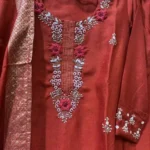 Royal Rust Embroidered Salwar Suite