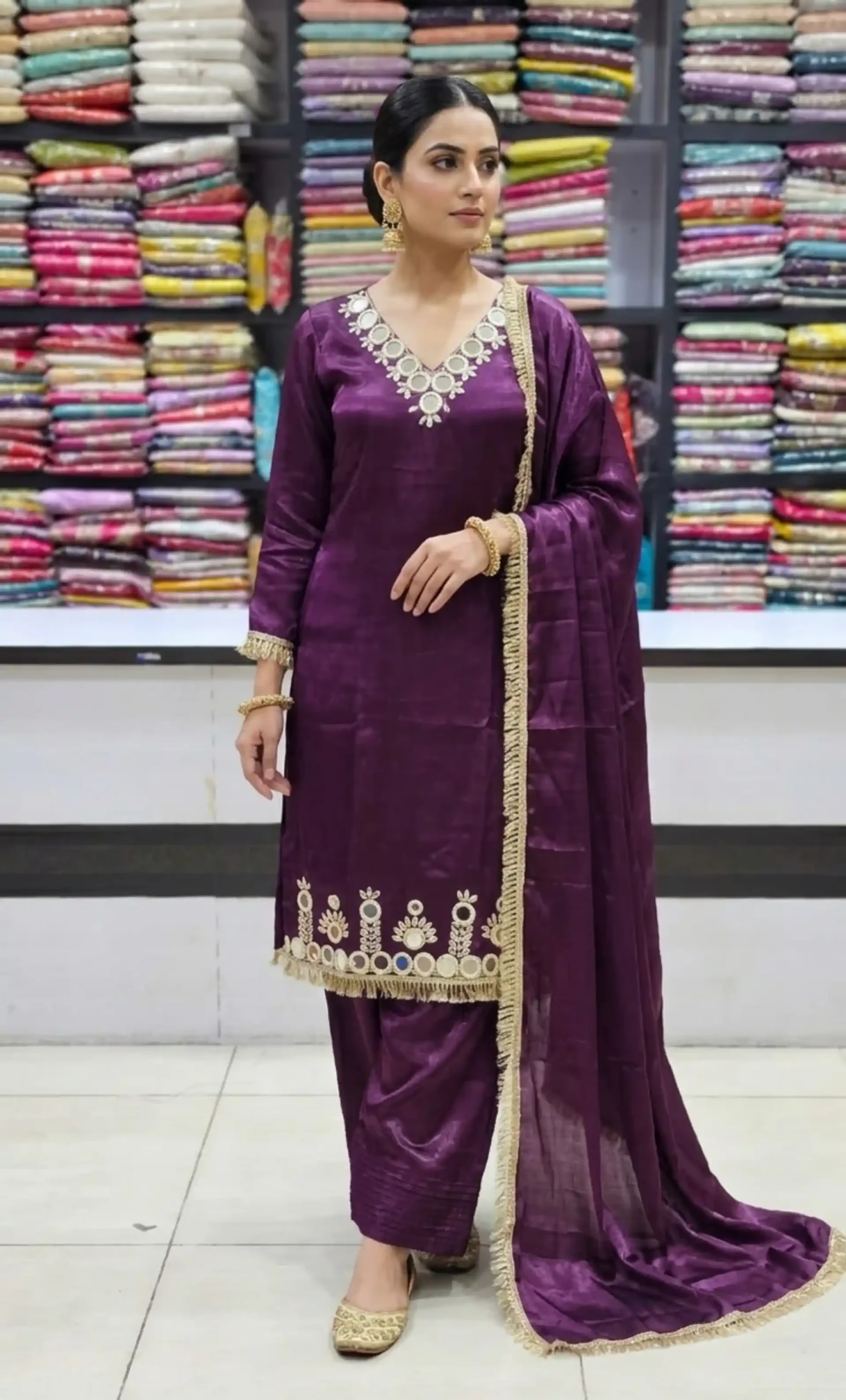 Royal Purple Glaze Mirror Suit