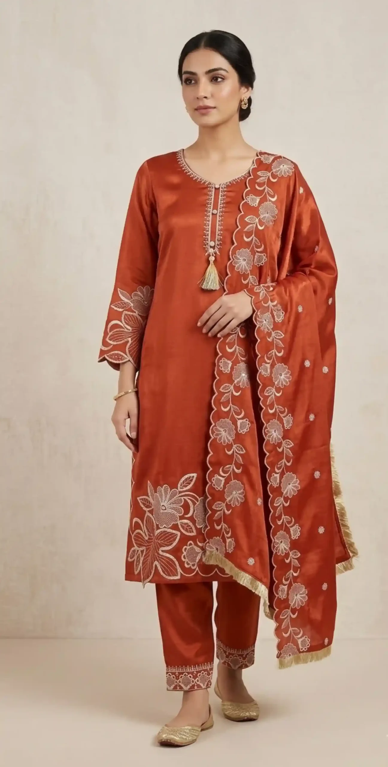 Rust Blossom Glaze Suit